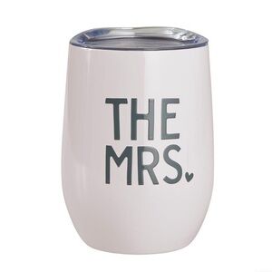 Stemless Wine Tumbler The Mrs. 12oz Blush Pink NWT